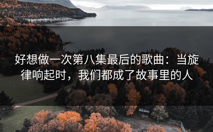 好想做一次第八集最后的歌曲：当旋律响起时，我们都成了故事里的人